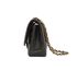 Medium Double Flap, &pound;4,900, Handbags, Black, Caviar Leather, Bottom view